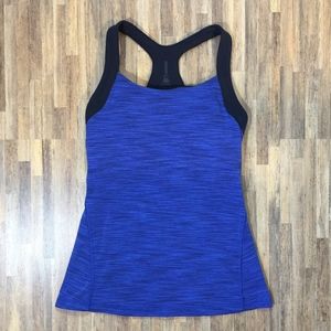 Lucy Crossback Tank—Sodalite Blue SpaceDye Small